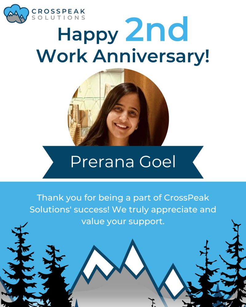 Prerana Goel celebrates a 2nd work anniversary